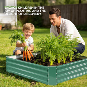 ZORMY durable steel outdoor garden bed withstands weather