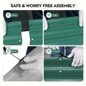 ZORMY quick assembly uses pre-drilled holes and wing nuts