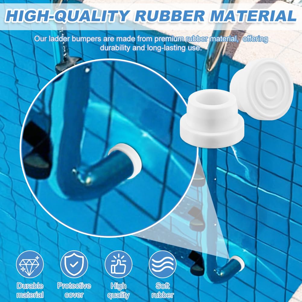 Zornaveli rubber bumper protects vinyl liners from ladder scratches.
