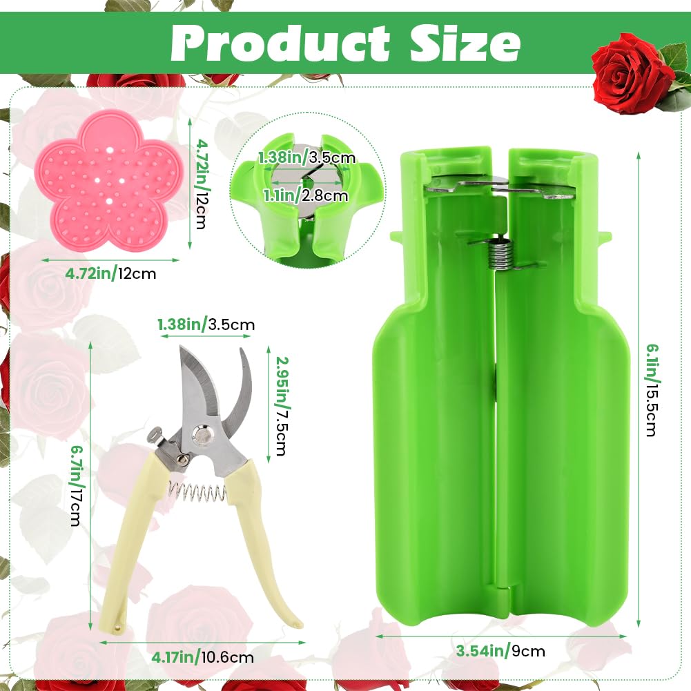 Zornaveli safety-guard rose stripper protects stems during pruning