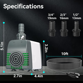 Zoronk submersible pump secured by reinforced suction cups for stable setup