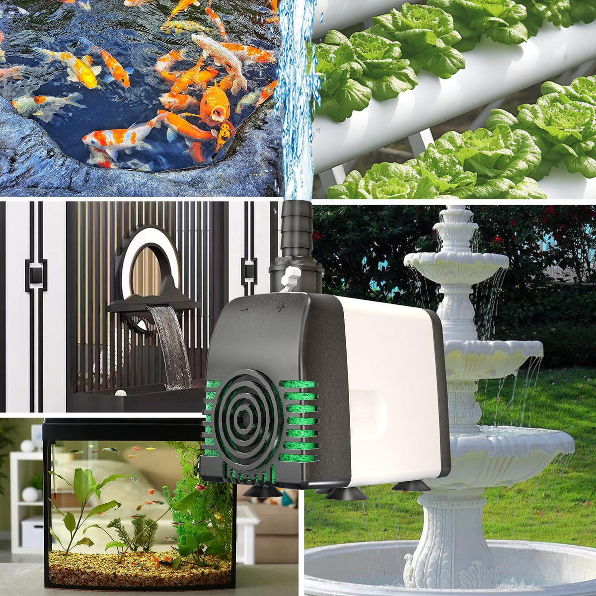 Zoronk fountain setup suitable for indoor and outdoor use