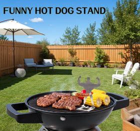 Zorythm hotdog holder portable stackable setup for compact storage.