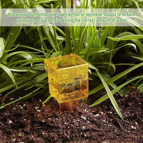 ZORZA outdoor gauge with ground posts for stable placement.