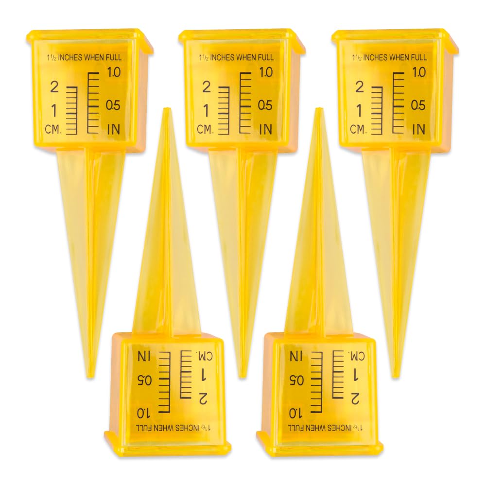 ZORZA rain gauge with wide mouth for quick garden rainfall readings.