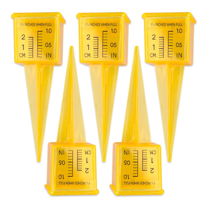 ZORZA rain gauge with wide mouth for quick garden rainfall readings.