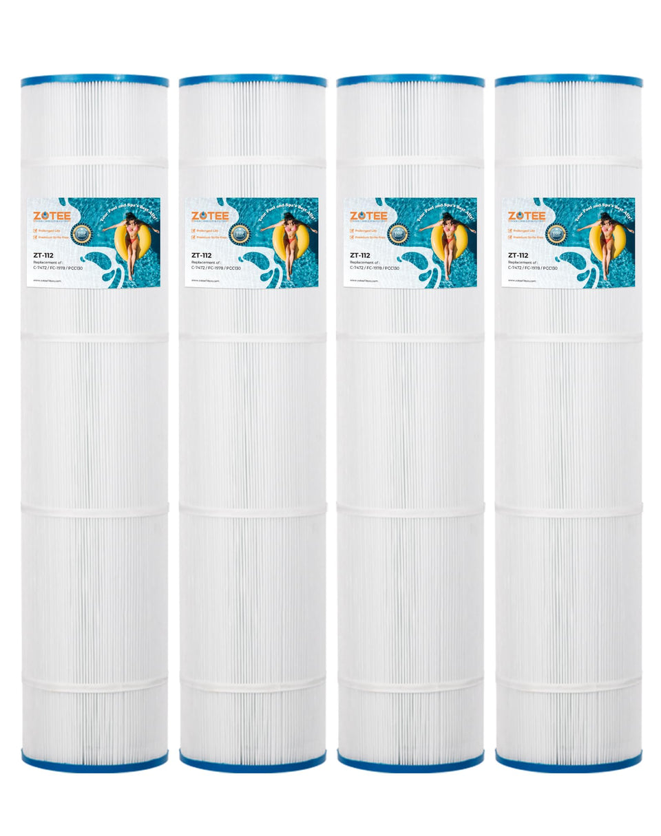 ZOTEE PCC130-PAK4 pool filter cartridge replacement for easy maintenance