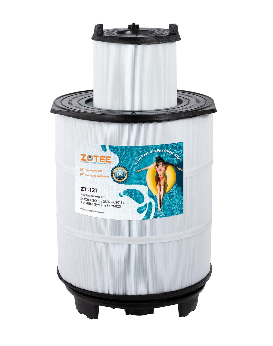ZOTEE inner pool filter close-up demonstrates compact design for efficient filtration.