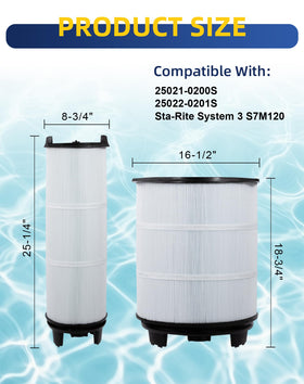 ZOTEE outer pool filter close-up highlights durable end caps for longevity.