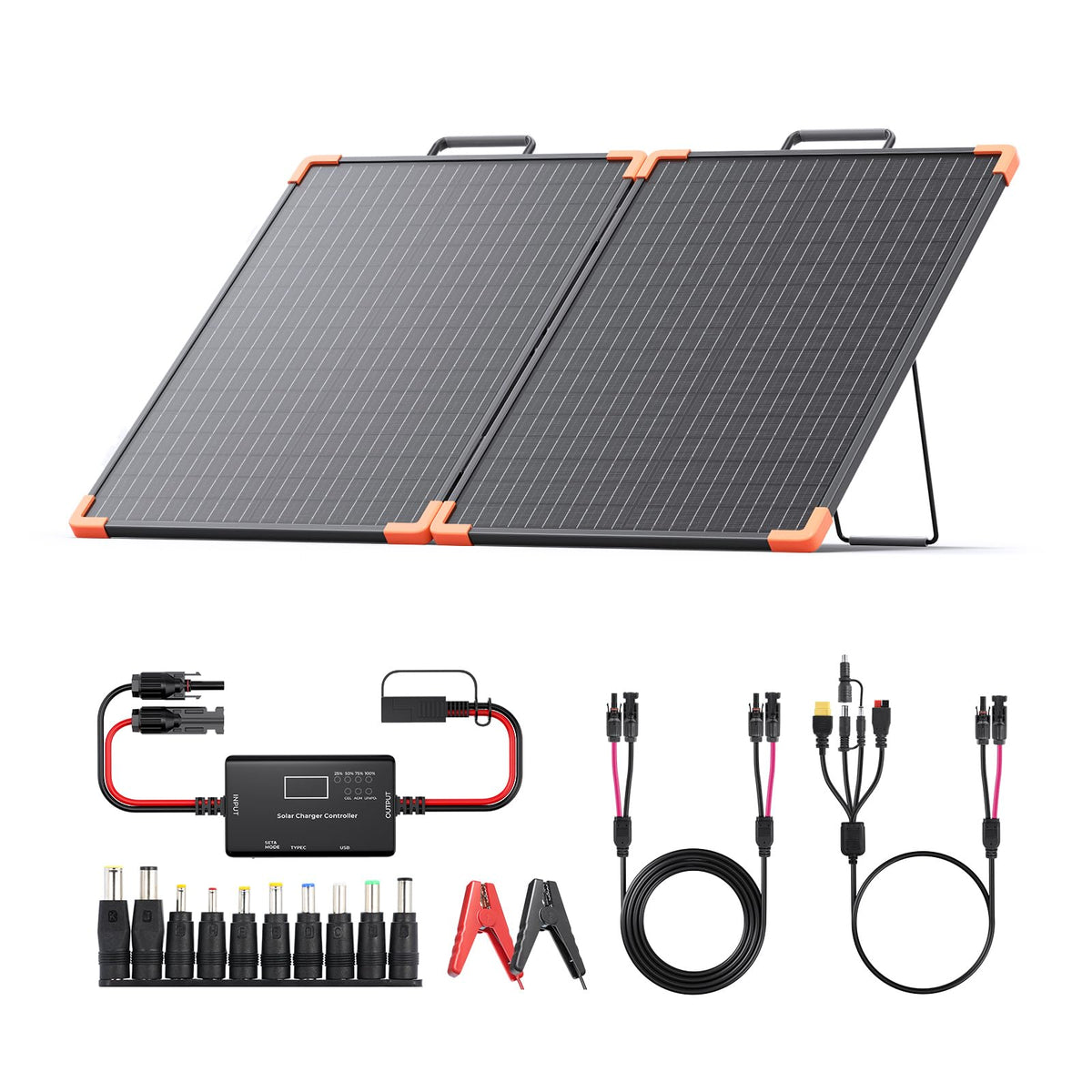 ZOUPW 100W foldable solar panel for off-grid charging