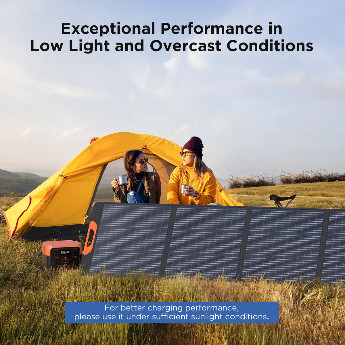 ZOUPW 220W ideal for RVs and campsite power needs with resilience.