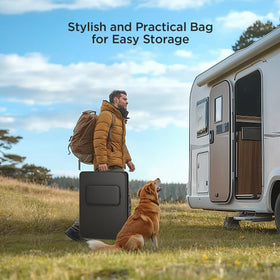 ZOUPW portable solar panel ideal for RV camping
