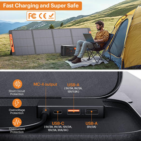 ZOUPW smart controller with USB-A and USB-C protects devices.