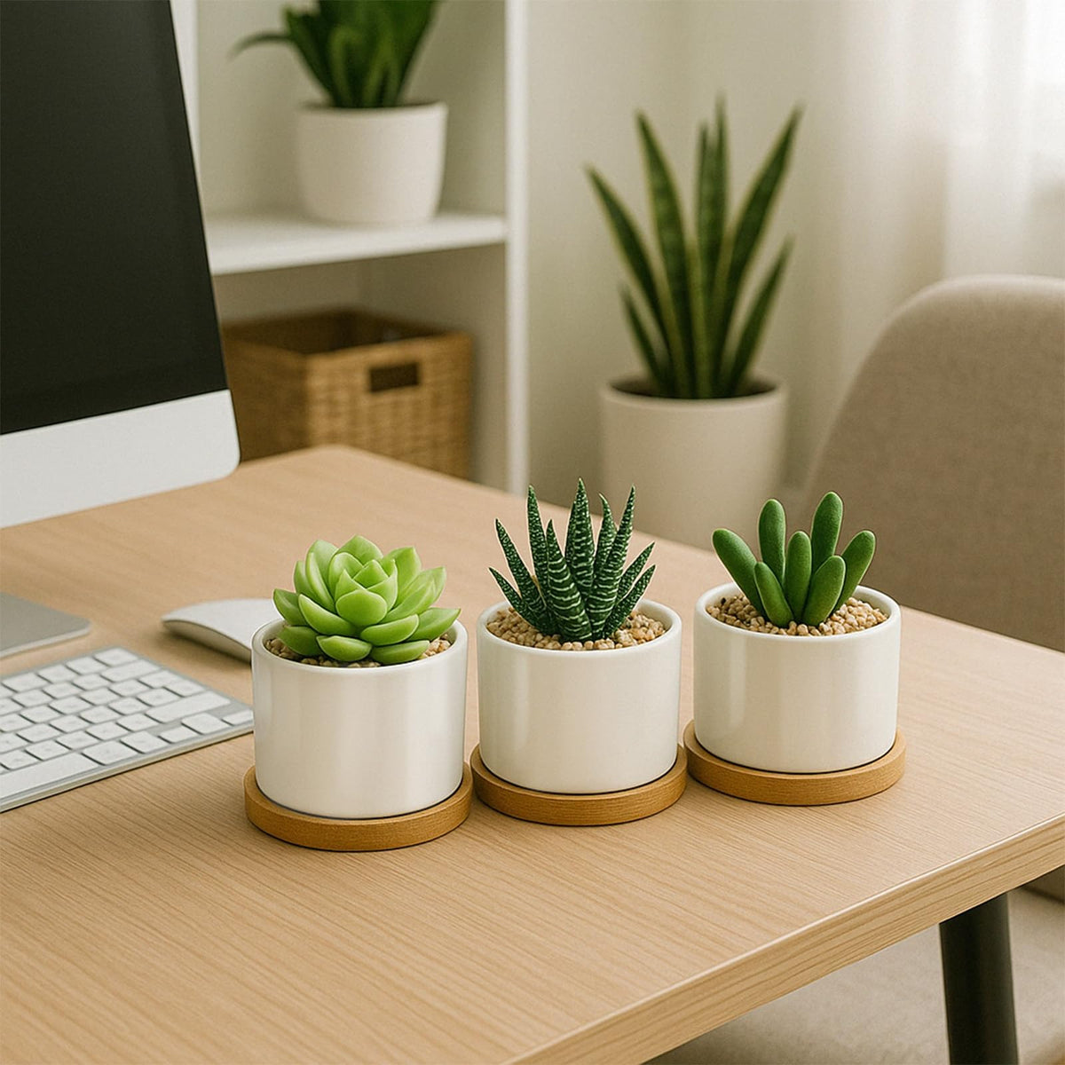 ZOUTOG compact planters ideal for windowsill and shelf decor