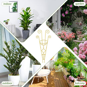 ZOUTOG trellis extended to 15 inches for compact spaces.
