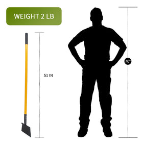 ZOYACREATE durable garden shovel with ergonomic grip for extended use