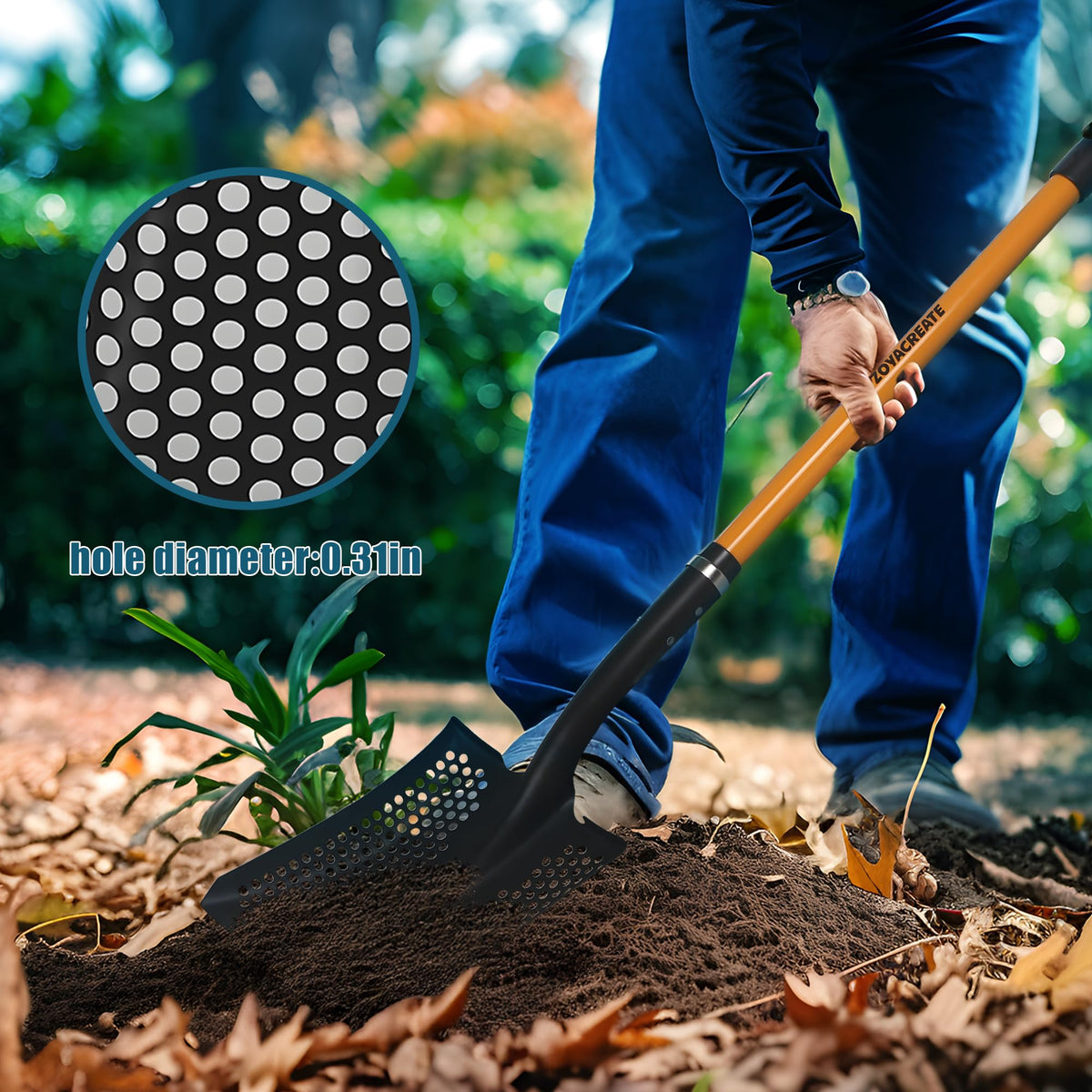 ZOYACREATE versatile cleanup tool for soil, sand, and animal areas
