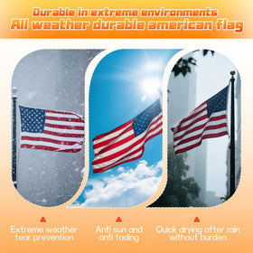 ZoYaone brass grommets on flag for secure mounting