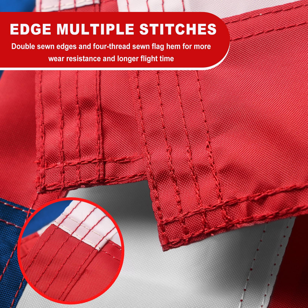 ZoYaone thickened-stripes double-stitched flag edges enhance outdoor longevity