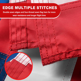 ZoYaone thickened-stripes double-stitched flag edges enhance outdoor longevity