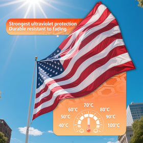 ZoYaone US flag embroidered stars for lasting patriotism and visibility