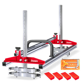 Zozen Chainsaw Mill Compact Handle provides steady guide control during milling
