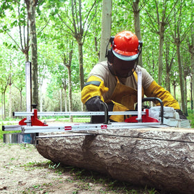 Zozen Chainsaw Mill Portable Use enables milling in remote locations