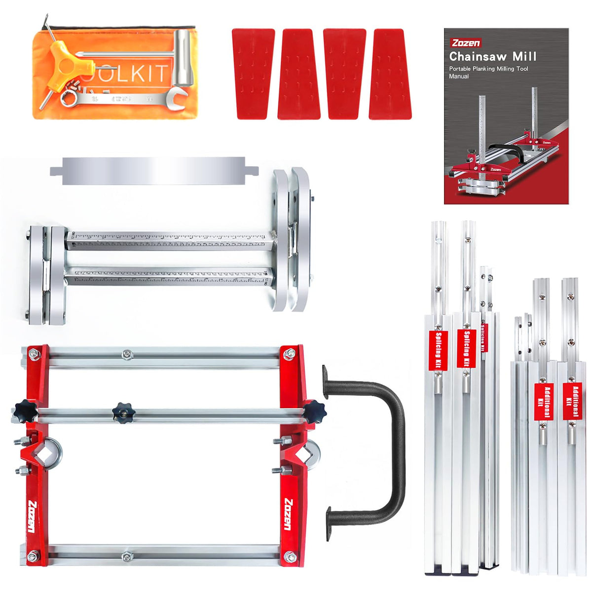 Zozen Chainsaw Mill Splicing Method supports longer extensions
