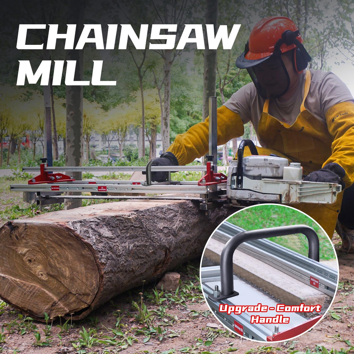 Zozen Chainsaw Mill Three-Size Setup enables flexible independent cuts