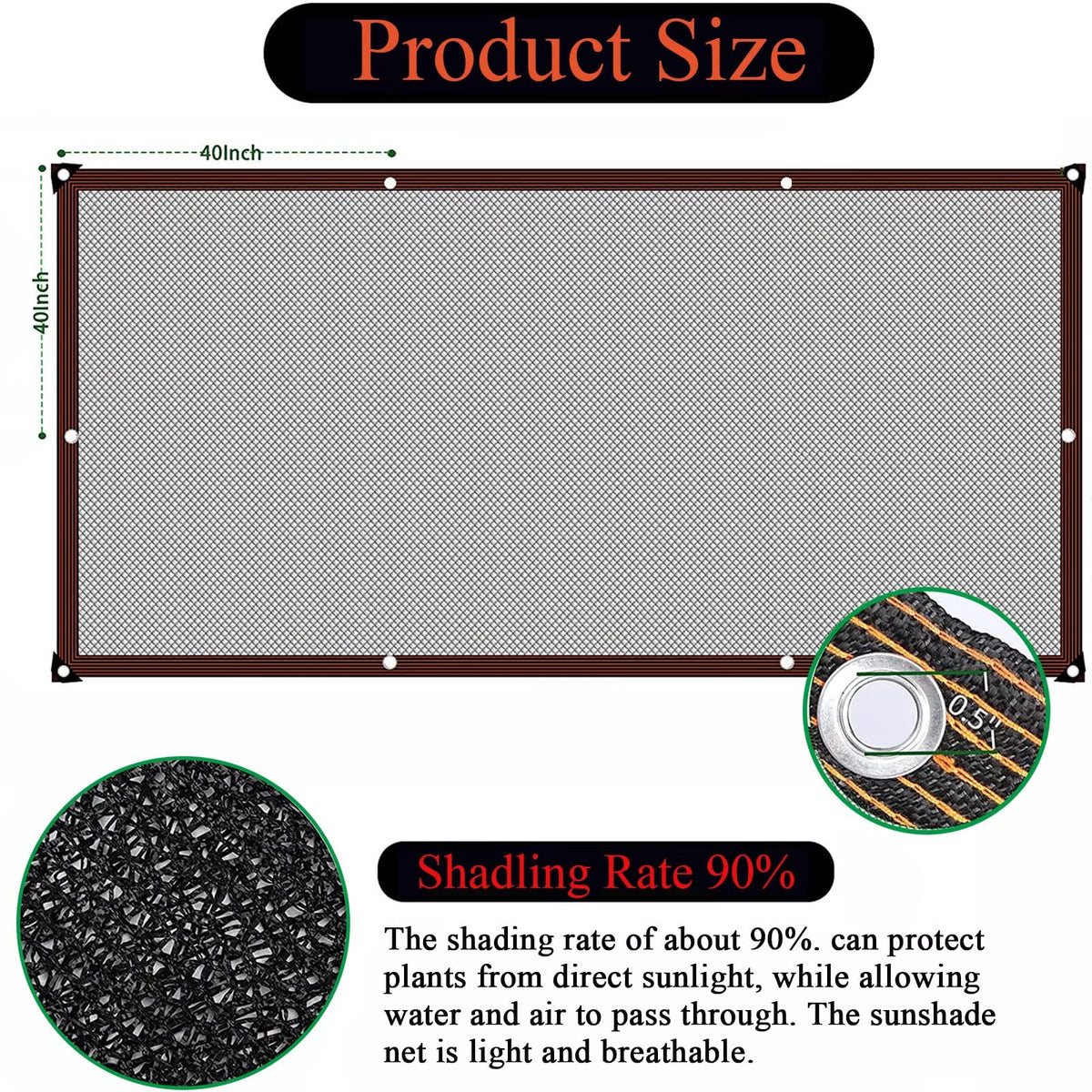 ZOZIJIU shade cloth shown as privacy and windbreak.