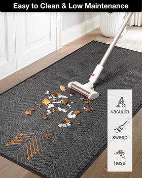 ZPAI anti-slip backing keeps mat in place for busy homes.