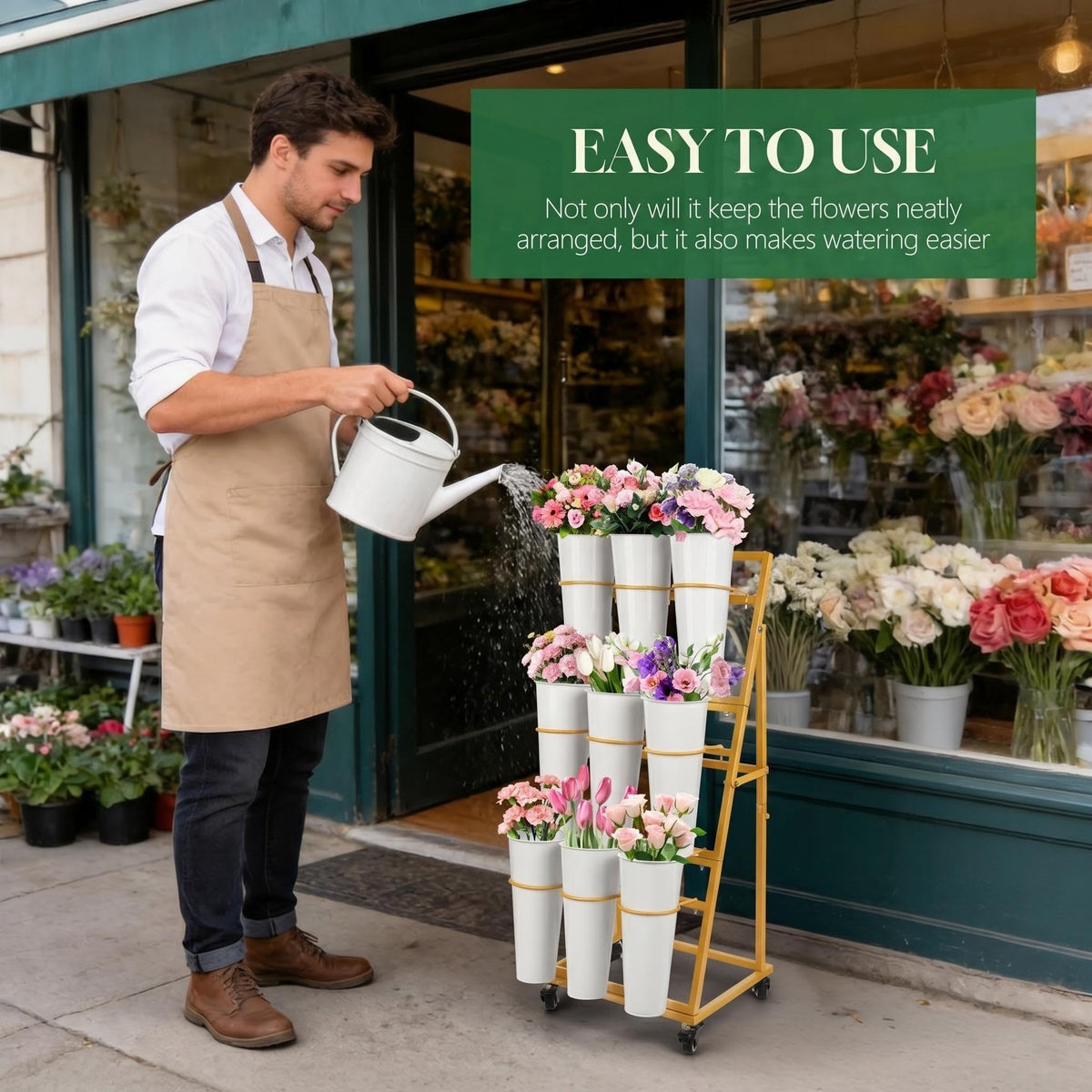 ZpigToor indoor-outdoor ready stand for weddings and shops.