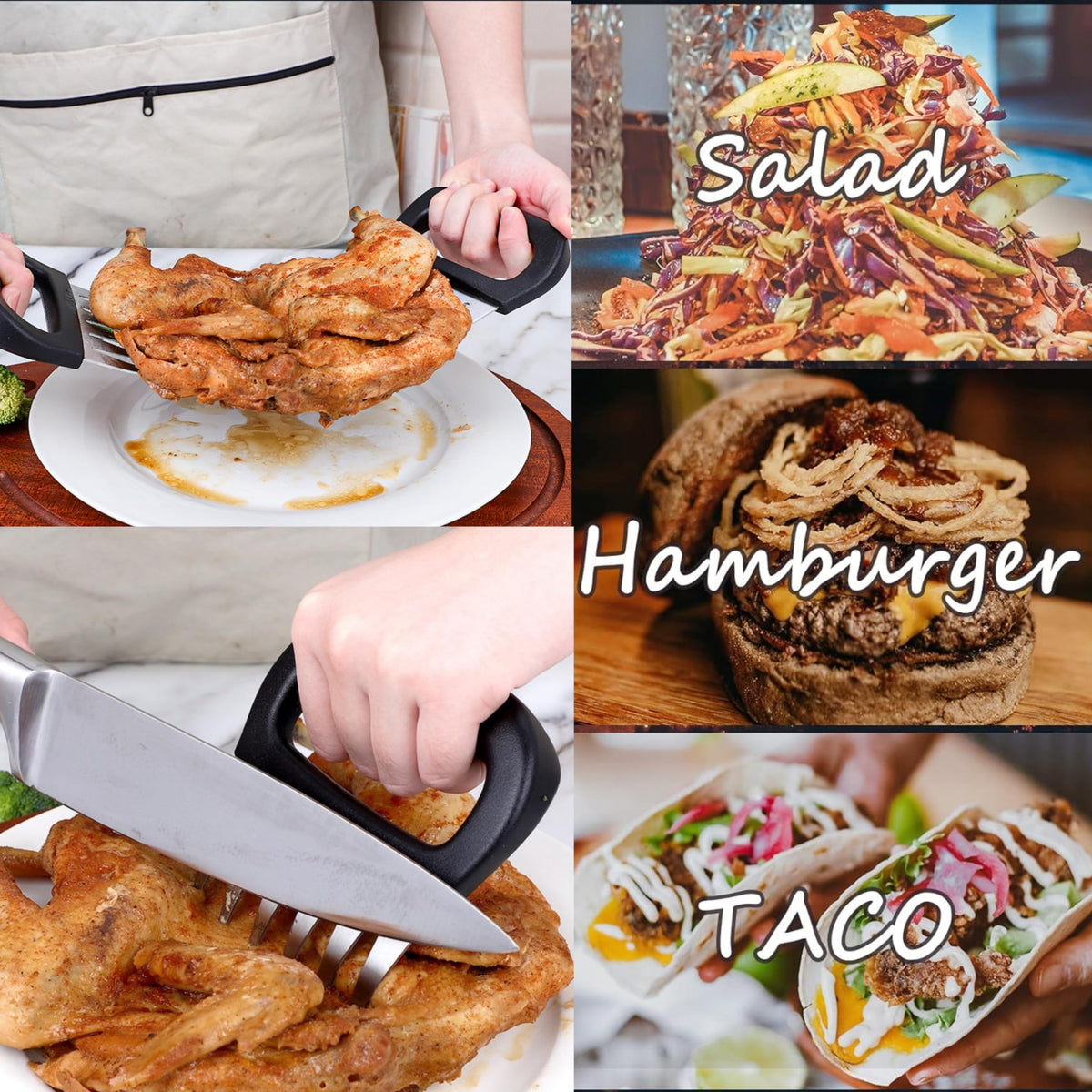ZQDFLME grilling tool set assembled for versatile barbecue sessions.