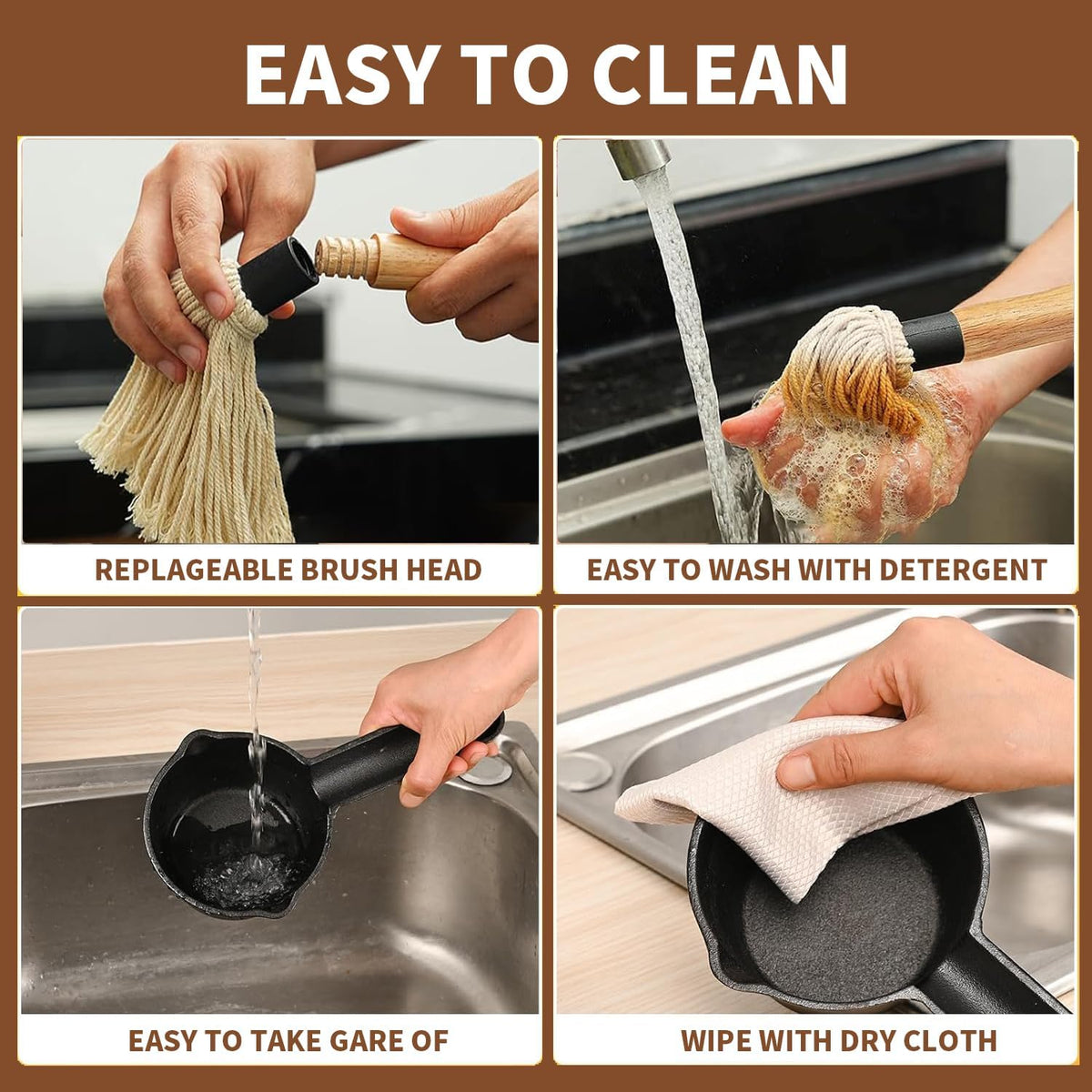 ZQDFLME silicone basting brush for precise glaze coverage across the surface.