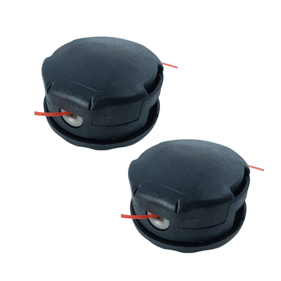 Zqqalitize 2-pack SRM-225 trimmer head fits Echo Speed Feed 400 for quick line replacement.