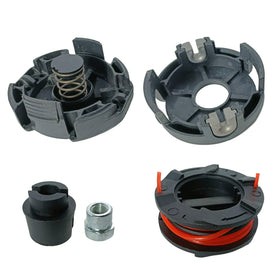 Zqqalitize package includes 3 trimmer heads for multiple yard tasks