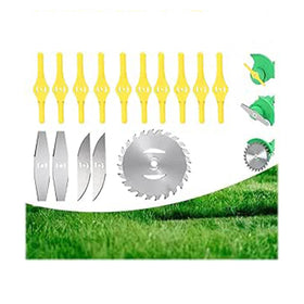 ZREBZYR stainless steel blade set for fast cuts through tough weeds.