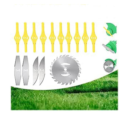 ZREBZYR stainless steel blade set for fast cuts through tough weeds.
