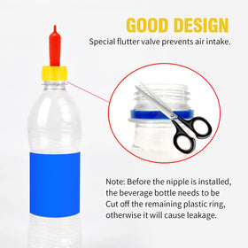 Zreneyfex anti-air valve nipple prevents air intake during drinking