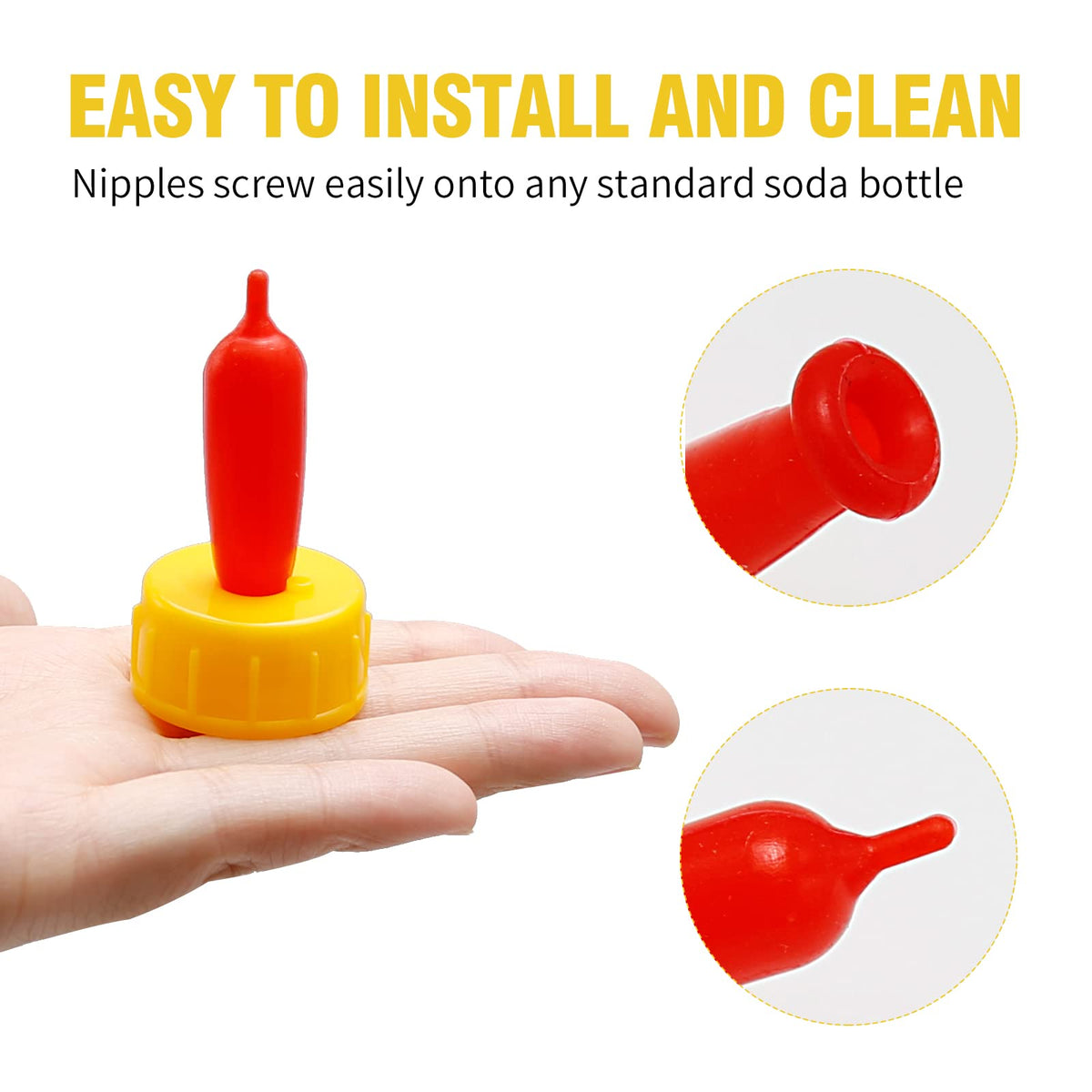 Zreneyfex reusable teat, easy to disassemble and clean