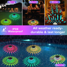 ZRYBOMY floating pool light for indoor and outdoor use in pools, ponds, or gardens.