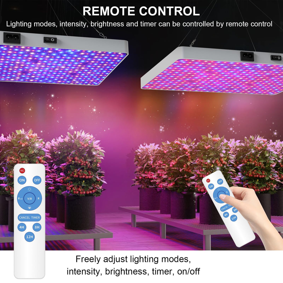 ZRYBOMY full-spectrum panel emulates natural sunlight for all plant stages