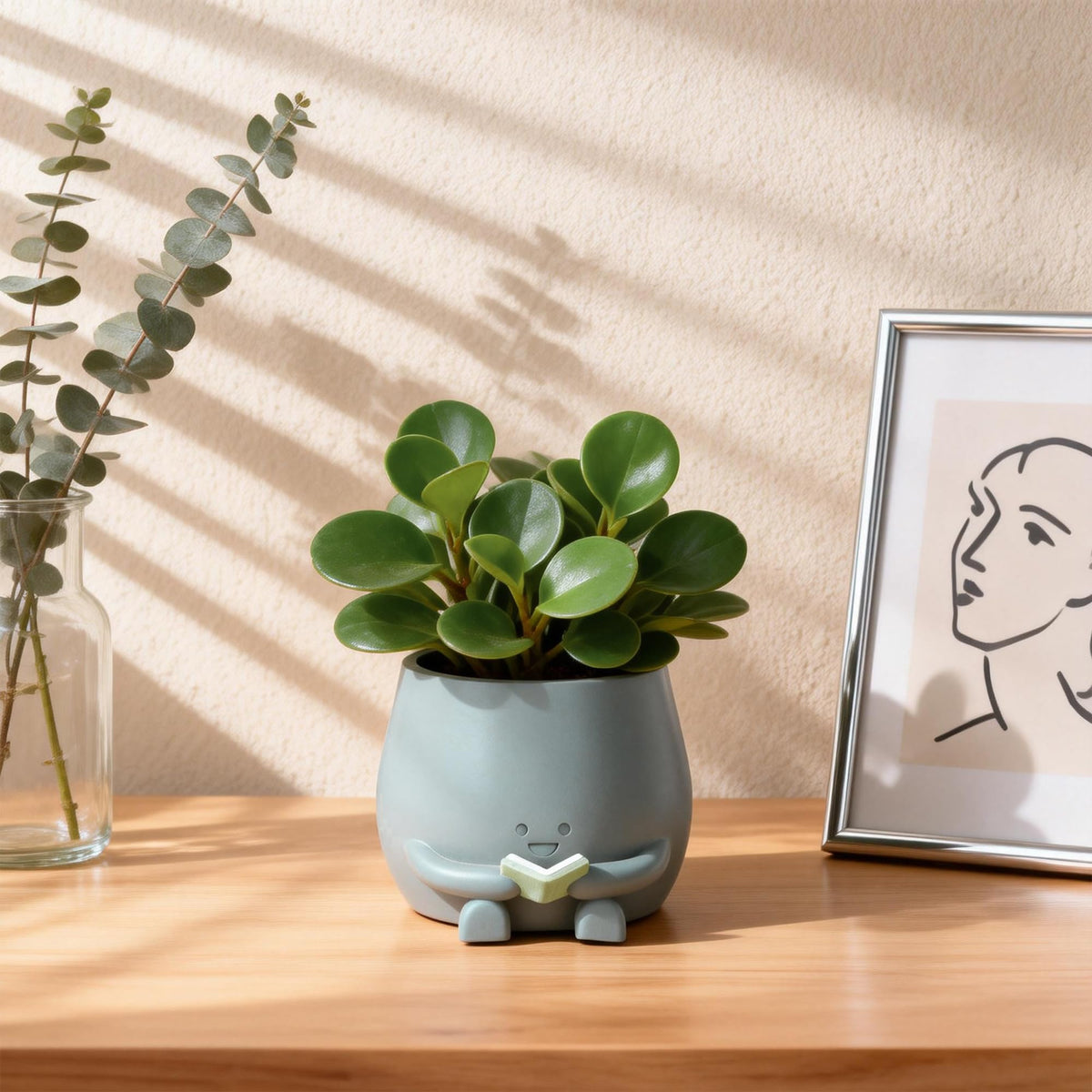 Resin finish offers smooth texture and refined look.