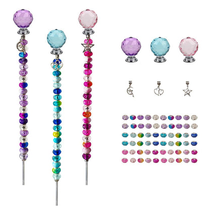 ZSlactp Beaded Garden Stakes Kit packaging for easy outdoor decor setup.