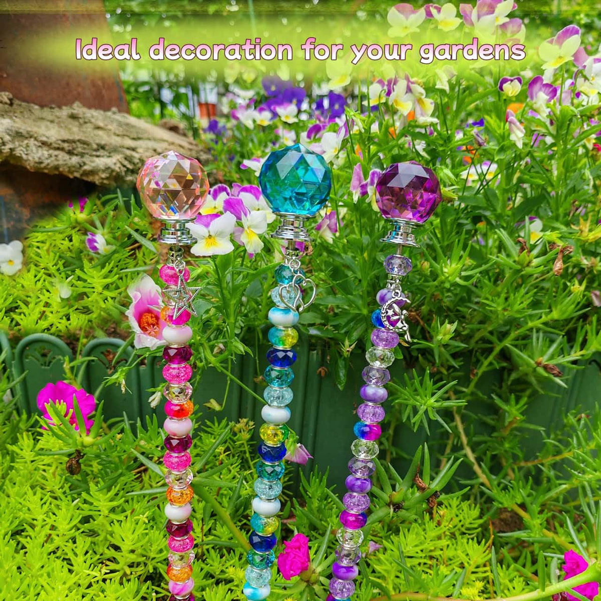 ZSlactp large-hole beads in purple, lake blue, and pink for versatile designs.