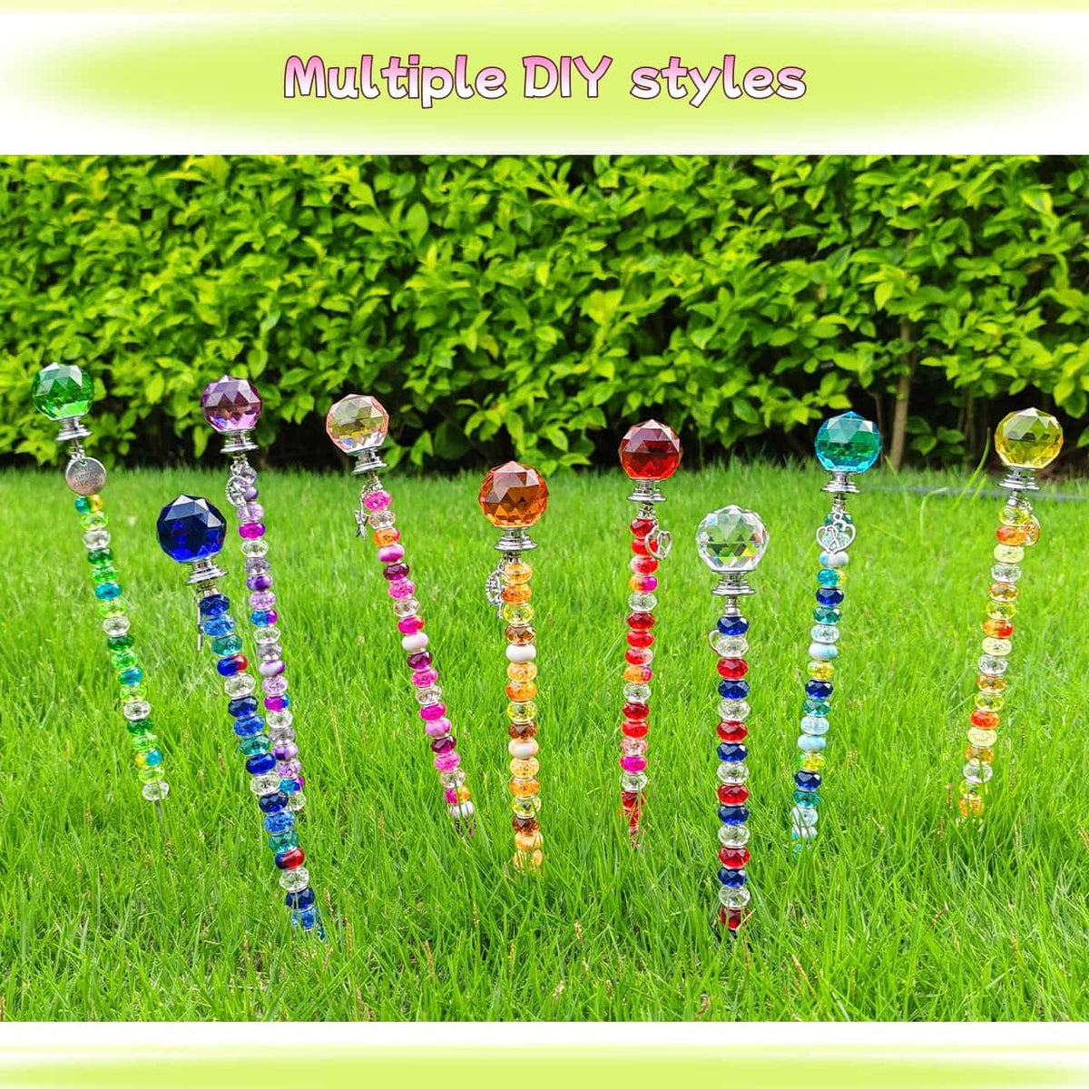 ZSlactp beaded decor ideas for gifts and seasonal garden displays.