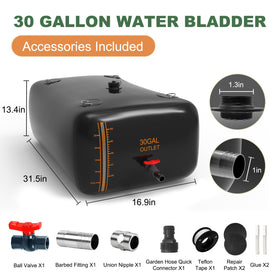 ZSLTLDU water bladder scale view shows precise volume.
