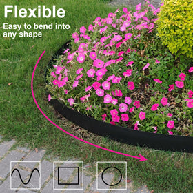 ZSLTLDU weather-resistant 4-inch height keeps mulch in place year round