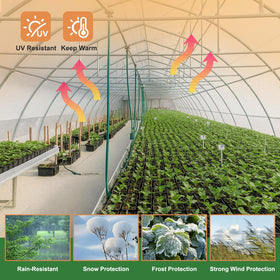 ZSLTLDU high light transmission greenhouse cover promotes even sunlight
