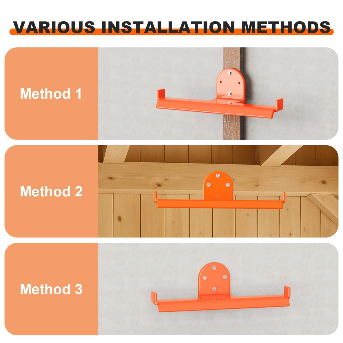 ZSLTLDU orange protective coating resists scratches and rust on the rack.